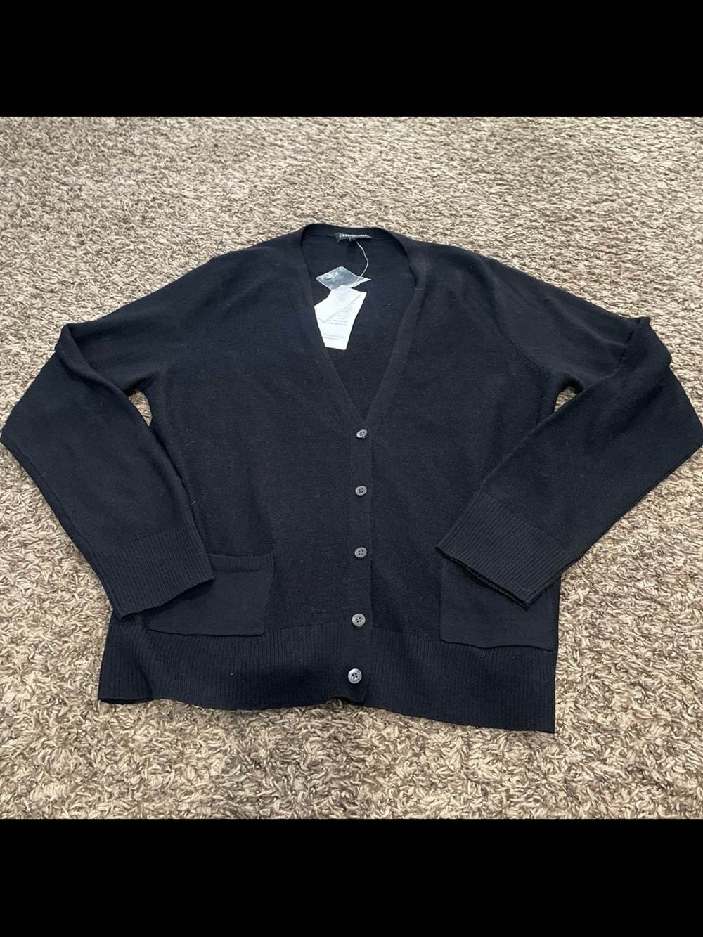 Eileen Fisher NWT 100% Marino wool button-down cardigan, medium